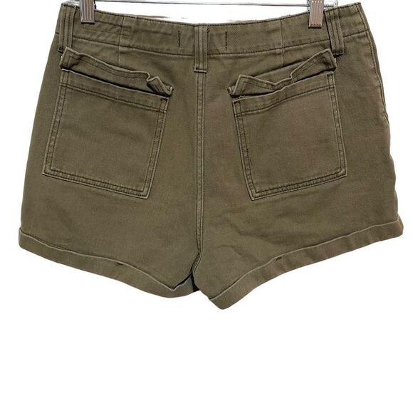 PACSUN Green Khaki Mom Utility Shorts - Picture 4 of 13